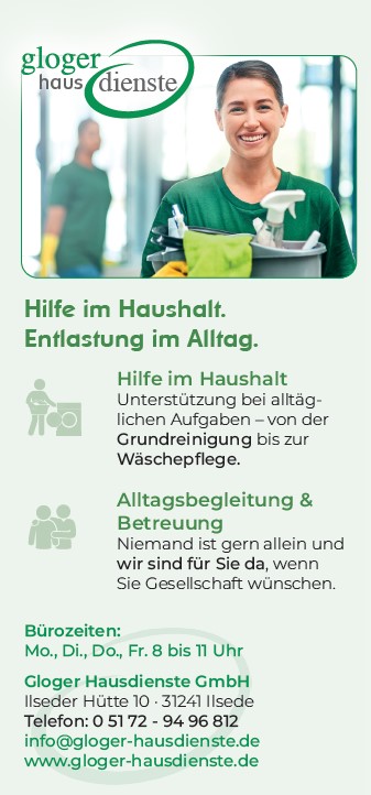 Flyer2026 Flyer der Gloger Hausdienste